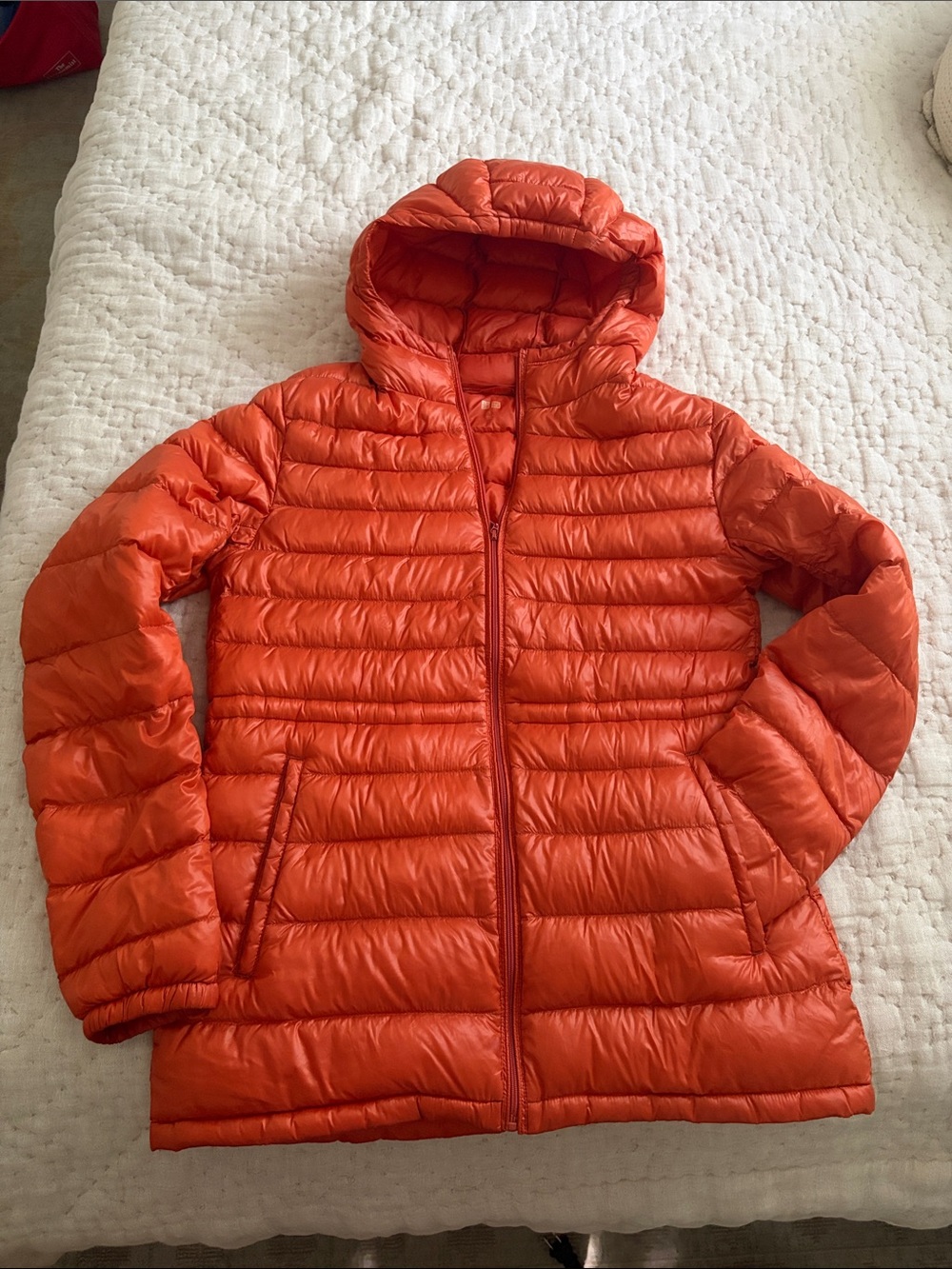 Uniqlo Ultralight Down Jacket- Hooded Packable Puffer - Small